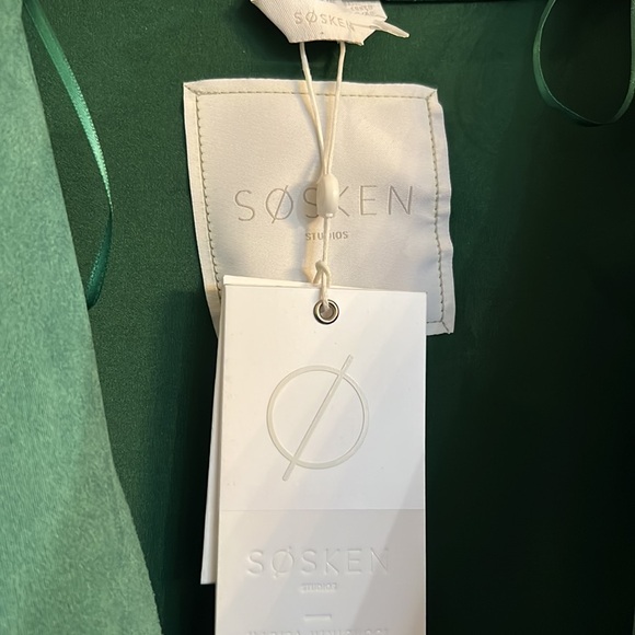 SØSKEN HALLE GREEN- FAUX SUEDE JACKET BNWT SIZE 2 - Picture 10 of 13